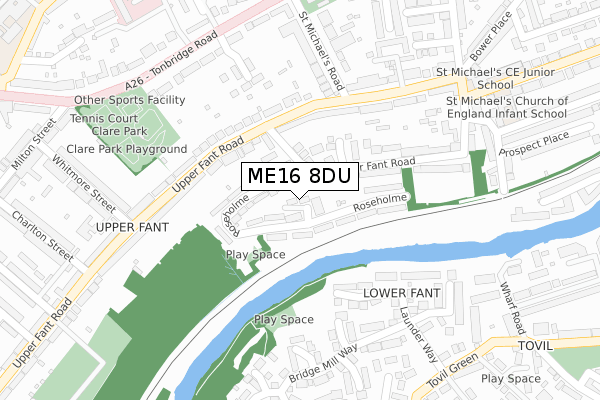 ME16 8DU map - large scale - OS Open Zoomstack (Ordnance Survey) ME16 8DU map - large scale - OS Open Zoomstack (Ordnance Survey)