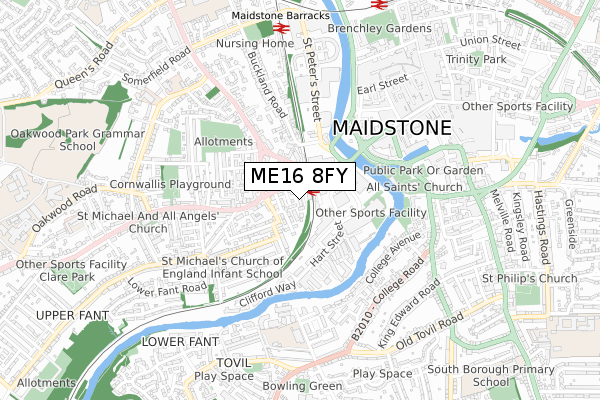 ME16 8FY map - small scale - OS Open Zoomstack (Ordnance Survey) ME16 8FY map - small scale - OS Open Zoomstack (Ordnance Survey)