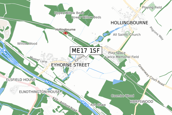 ME17 1SF map - small scale - OS Open Zoomstack (Ordnance Survey) ME17 1SF map - small scale - OS Open Zoomstack (Ordnance Survey)