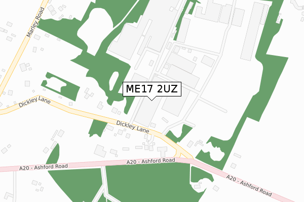 ME17 2UZ map - large scale - OS Open Zoomstack (Ordnance Survey) ME17 2UZ map - large scale - OS Open Zoomstack (Ordnance Survey)