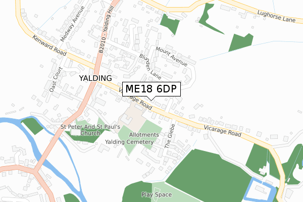ME18 6DP map - large scale - OS Open Zoomstack (Ordnance Survey)