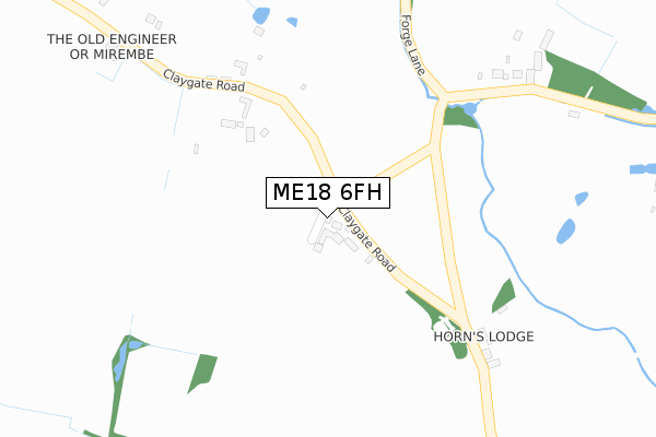 ME18 6FH map - large scale - OS Open Zoomstack (Ordnance Survey) ME18 6FH map - large scale - OS Open Zoomstack (Ordnance Survey)