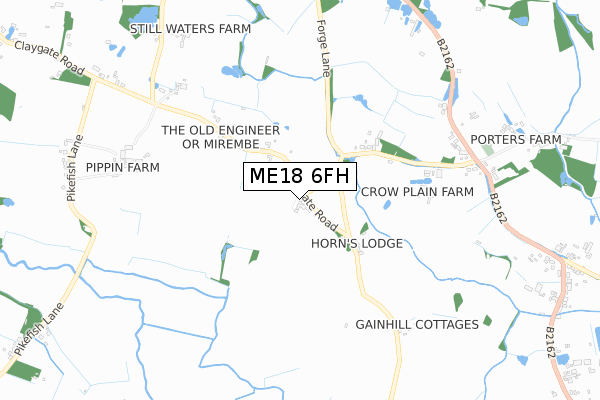 ME18 6FH map - small scale - OS Open Zoomstack (Ordnance Survey)