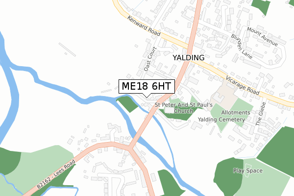 ME18 6HT map - large scale - OS Open Zoomstack (Ordnance Survey)