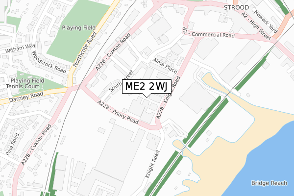 ME2 2WJ map - large scale - OS Open Zoomstack (Ordnance Survey) ME2 2WJ map - large scale - OS Open Zoomstack (Ordnance Survey)