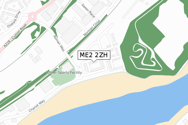 ME2 2ZH map - large scale - OS Open Zoomstack (Ordnance Survey) ME2 2ZH map - large scale - OS Open Zoomstack (Ordnance Survey)