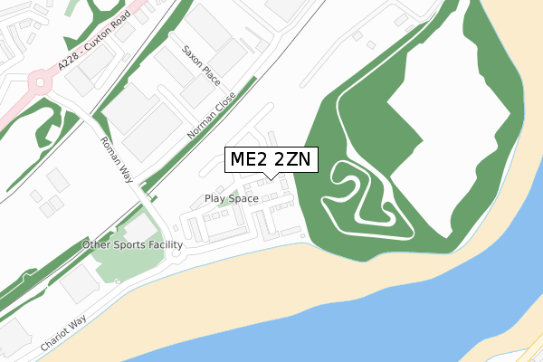 ME2 2ZN map - large scale - OS Open Zoomstack (Ordnance Survey) ME2 2ZN map - large scale - OS Open Zoomstack (Ordnance Survey)