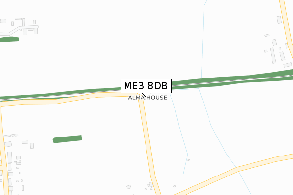 ME3 8DB map - large scale - OS Open Zoomstack (Ordnance Survey)