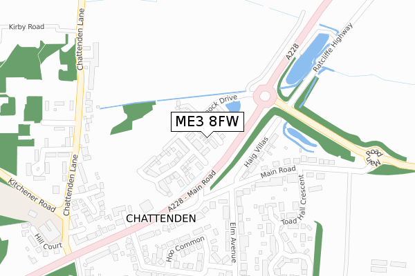 ME3 8FW map - large scale - OS Open Zoomstack (Ordnance Survey) ME3 8FW map - large scale - OS Open Zoomstack (Ordnance Survey)