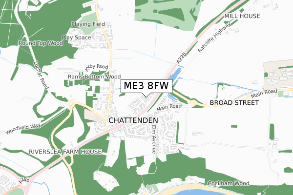 ME3 8FW map - small scale - OS Open Zoomstack (Ordnance Survey) ME3 8FW map - small scale - OS Open Zoomstack (Ordnance Survey)