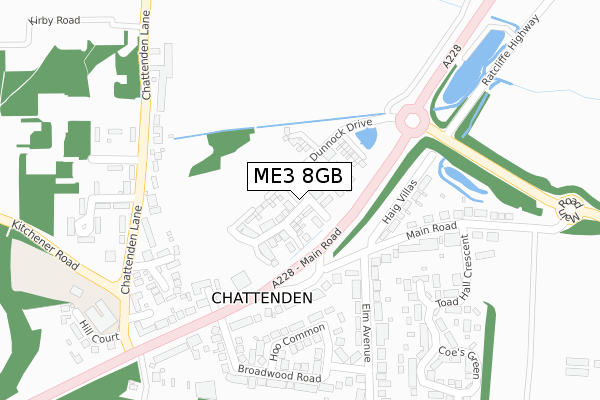 ME3 8GB map - large scale - OS Open Zoomstack (Ordnance Survey)