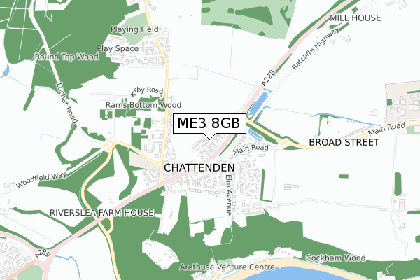 ME3 8GB map - small scale - OS Open Zoomstack (Ordnance Survey)