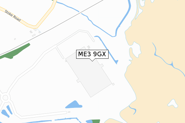 ME3 9GX map - large scale - OS Open Zoomstack (Ordnance Survey)