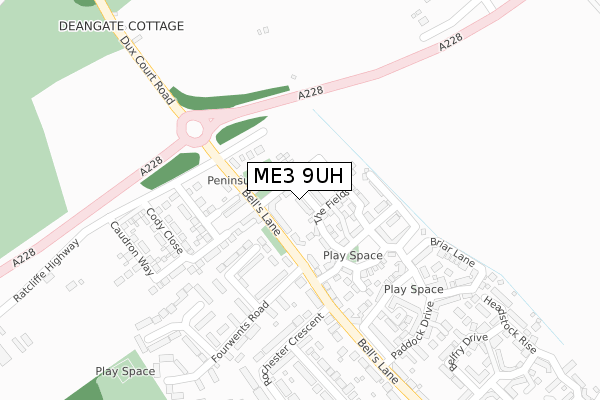 ME3 9UH map - large scale - OS Open Zoomstack (Ordnance Survey)