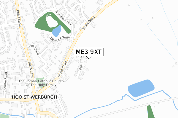ME3 9XT map - large scale - OS Open Zoomstack (Ordnance Survey)