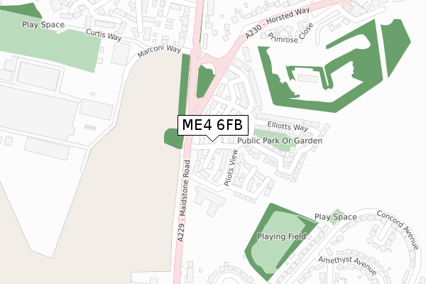 ME4 6FB map - large scale - OS Open Zoomstack (Ordnance Survey) ME4 6FB map - large scale - OS Open Zoomstack (Ordnance Survey)