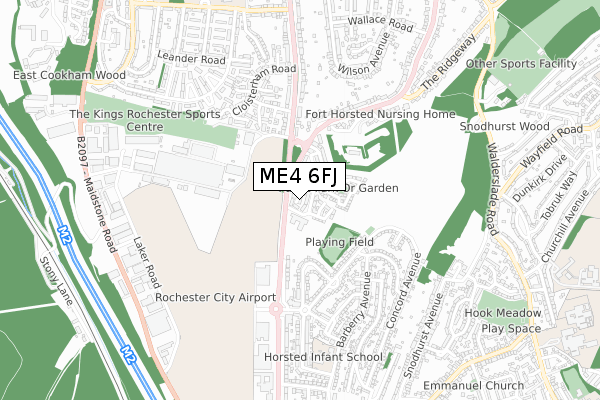ME4 6FJ map - small scale - OS Open Zoomstack (Ordnance Survey) ME4 6FJ map - small scale - OS Open Zoomstack (Ordnance Survey)