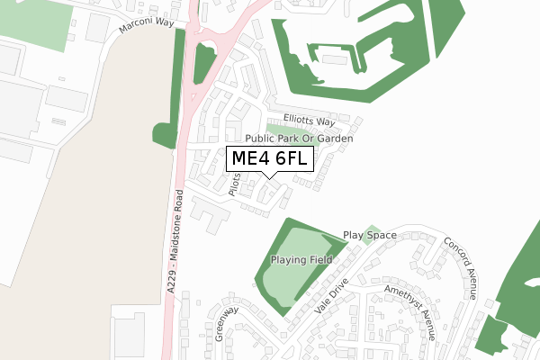 ME4 6FL map - large scale - OS Open Zoomstack (Ordnance Survey) ME4 6FL map - large scale - OS Open Zoomstack (Ordnance Survey)