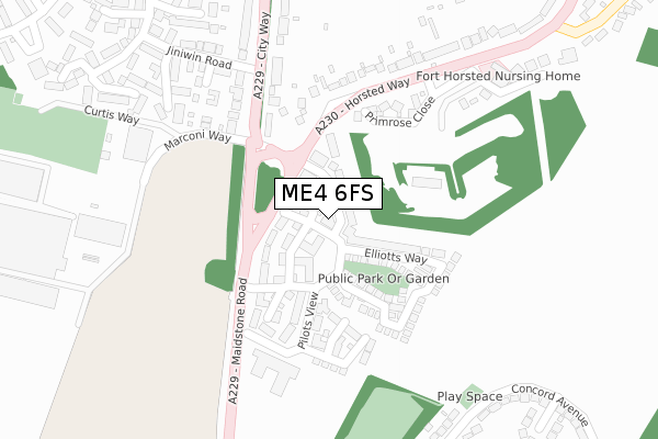 ME4 6FS map - large scale - OS Open Zoomstack (Ordnance Survey) ME4 6FS map - large scale - OS Open Zoomstack (Ordnance Survey)