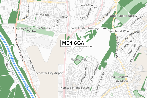 ME4 6GA map - small scale - OS Open Zoomstack (Ordnance Survey) ME4 6GA map - small scale - OS Open Zoomstack (Ordnance Survey)
