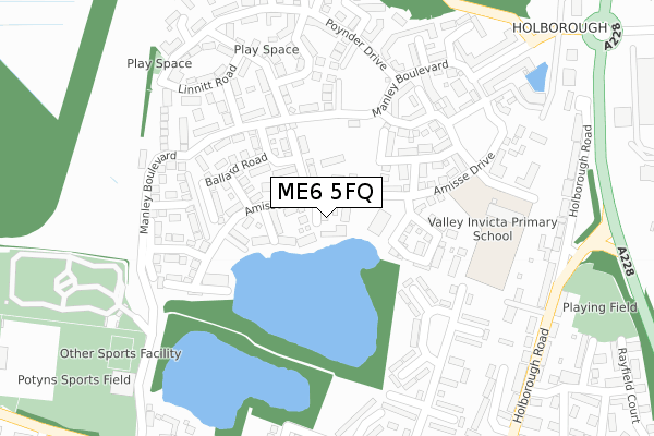 ME6 5FQ map - large scale - OS Open Zoomstack (Ordnance Survey) ME6 5FQ map - large scale - OS Open Zoomstack (Ordnance Survey)