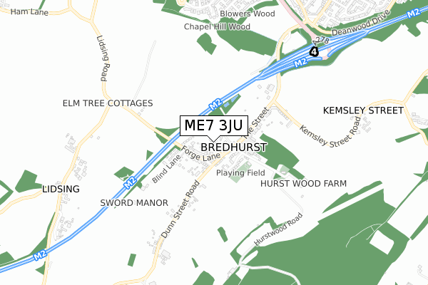 ME7 3JU map - small scale - OS Open Zoomstack (Ordnance Survey) ME7 3JU map - small scale - OS Open Zoomstack (Ordnance Survey)