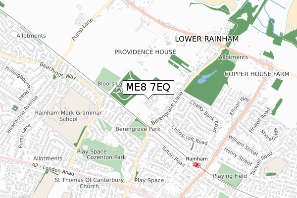ME8 7EQ map - small scale - OS Open Zoomstack (Ordnance Survey) ME8 7EQ map - small scale - OS Open Zoomstack (Ordnance Survey)