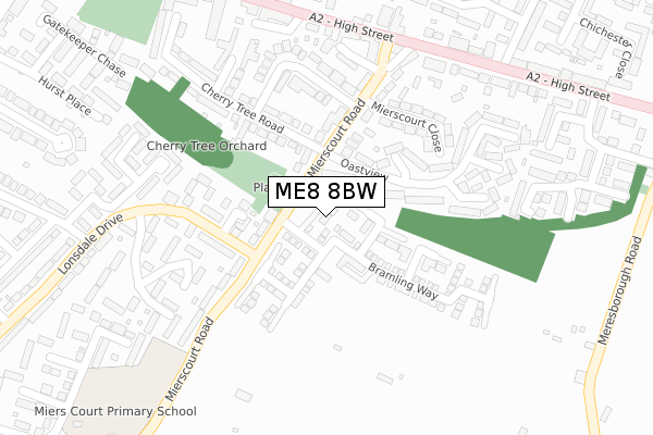 ME8 8BW map - large scale - OS Open Zoomstack (Ordnance Survey) ME8 8BW map - large scale - OS Open Zoomstack (Ordnance Survey)