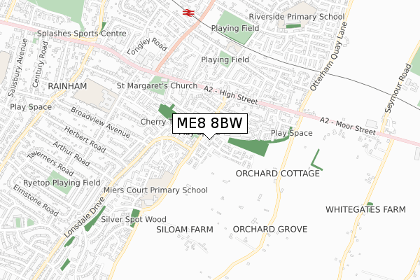 ME8 8BW map - small scale - OS Open Zoomstack (Ordnance Survey) ME8 8BW map - small scale - OS Open Zoomstack (Ordnance Survey)