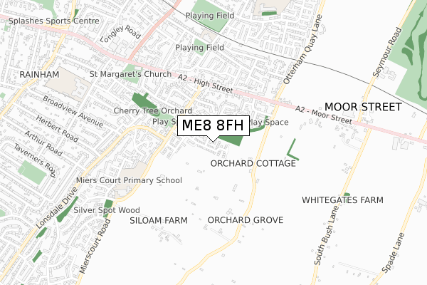 ME8 8FH map - small scale - OS Open Zoomstack (Ordnance Survey) ME8 8FH map - small scale - OS Open Zoomstack (Ordnance Survey)