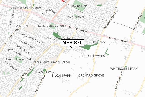 ME8 8FL map - small scale - OS Open Zoomstack (Ordnance Survey) ME8 8FL map - small scale - OS Open Zoomstack (Ordnance Survey)