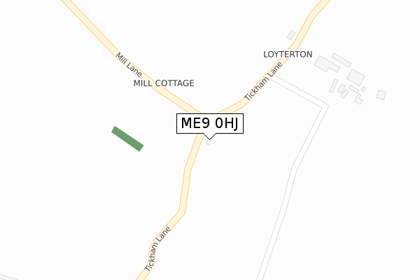 ME9 0HJ map - large scale - OS Open Zoomstack (Ordnance Survey)