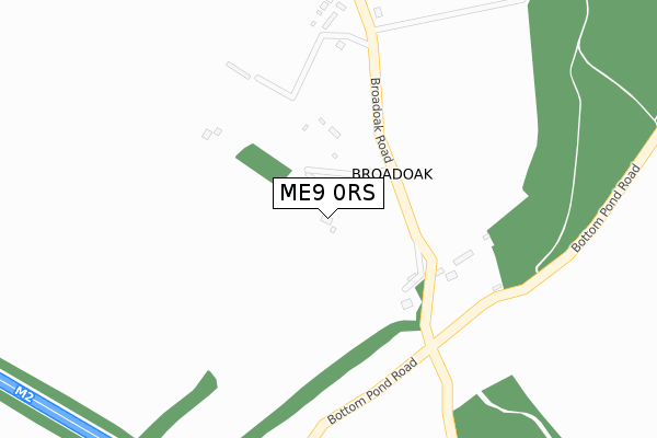 ME9 0RS map - large scale - OS Open Zoomstack (Ordnance Survey)