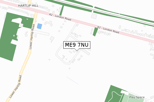 ME9 7NU map - large scale - OS Open Zoomstack (Ordnance Survey)