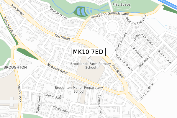 MK10 7ED map - large scale - OS Open Zoomstack (Ordnance Survey) MK10 7ED map - large scale - OS Open Zoomstack (Ordnance Survey)