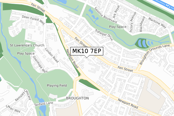 MK10 7EP map - large scale - OS Open Zoomstack (Ordnance Survey) MK10 7EP map - large scale - OS Open Zoomstack (Ordnance Survey)