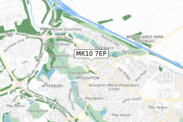 MK10 7EP map - small scale - OS Open Zoomstack (Ordnance Survey) MK10 7EP map - small scale - OS Open Zoomstack (Ordnance Survey)