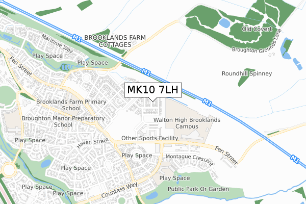 MK10 7LH map - small scale - OS Open Zoomstack (Ordnance Survey) MK10 7LH map - small scale - OS Open Zoomstack (Ordnance Survey)