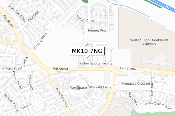 MK10 7NG map - large scale - OS Open Zoomstack (Ordnance Survey) MK10 7NG map - large scale - OS Open Zoomstack (Ordnance Survey)