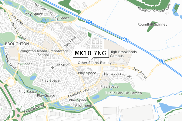 MK10 7NG map - small scale - OS Open Zoomstack (Ordnance Survey) MK10 7NG map - small scale - OS Open Zoomstack (Ordnance Survey)