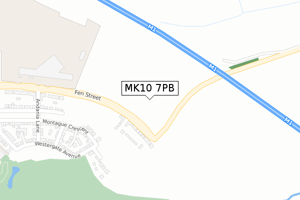 MK10 7PB map - large scale - OS Open Zoomstack (Ordnance Survey) MK10 7PB map - large scale - OS Open Zoomstack (Ordnance Survey)