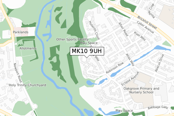 MK10 9UH map - large scale - OS Open Zoomstack (Ordnance Survey) MK10 9UH map - large scale - OS Open Zoomstack (Ordnance Survey)
