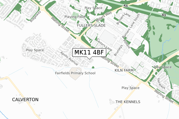 MK11 4BF map - small scale - OS Open Zoomstack (Ordnance Survey) MK11 4BF map - small scale - OS Open Zoomstack (Ordnance Survey)