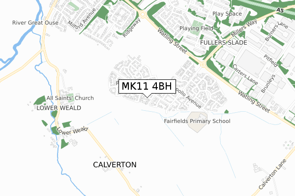 MK11 4BH map - small scale - OS Open Zoomstack (Ordnance Survey) MK11 4BH map - small scale - OS Open Zoomstack (Ordnance Survey)