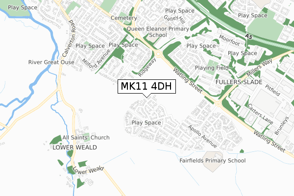 MK11 4DH map - small scale - OS Open Zoomstack (Ordnance Survey) MK11 4DH map - small scale - OS Open Zoomstack (Ordnance Survey)