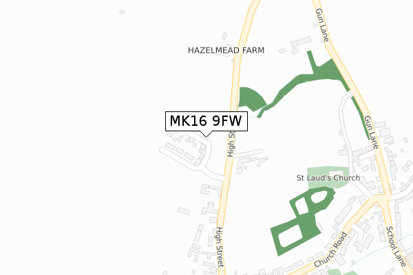 MK16 9FW map - large scale - OS Open Zoomstack (Ordnance Survey) MK16 9FW map - large scale - OS Open Zoomstack (Ordnance Survey)