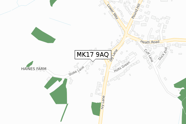 MK17 9AQ map - large scale - OS Open Zoomstack (Ordnance Survey) MK17 9AQ map - large scale - OS Open Zoomstack (Ordnance Survey)