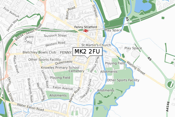 MK2 2FU map - small scale - OS Open Zoomstack (Ordnance Survey) MK2 2FU map - small scale - OS Open Zoomstack (Ordnance Survey)