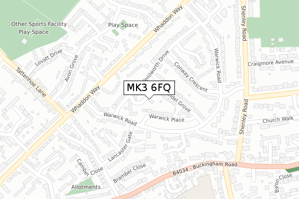 MK3 6FQ map - large scale - OS Open Zoomstack (Ordnance Survey) MK3 6FQ map - large scale - OS Open Zoomstack (Ordnance Survey)