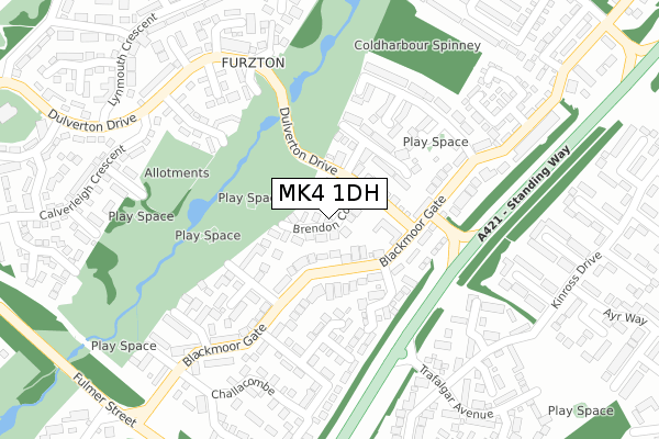 MK4 1DH map - large scale - OS Open Zoomstack (Ordnance Survey) MK4 1DH map - large scale - OS Open Zoomstack (Ordnance Survey)